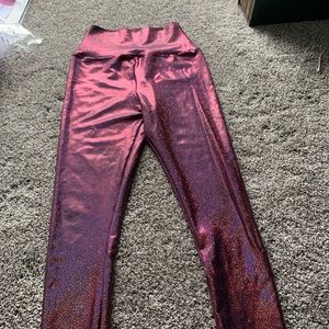 American apparel high waisted shiny leggings!